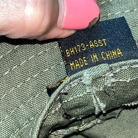 DPC army GREEN Canvas HAT L FLOPPY Sun CAP Beach Cotton Vented DORFMAN PACIFIC L - Picture 3 of 16